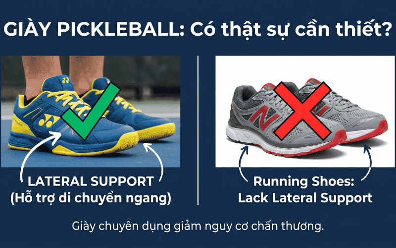 Giày Pickleball: có thật sự cần thiết không?