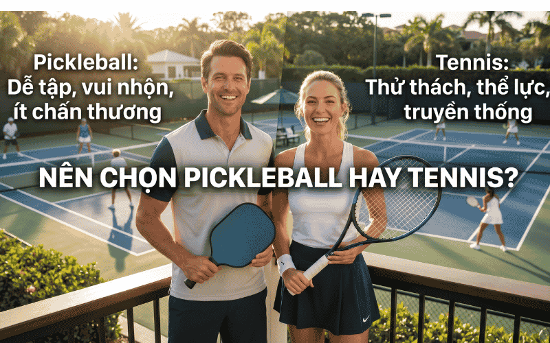 Nên chọn Pickleball hay tennis?