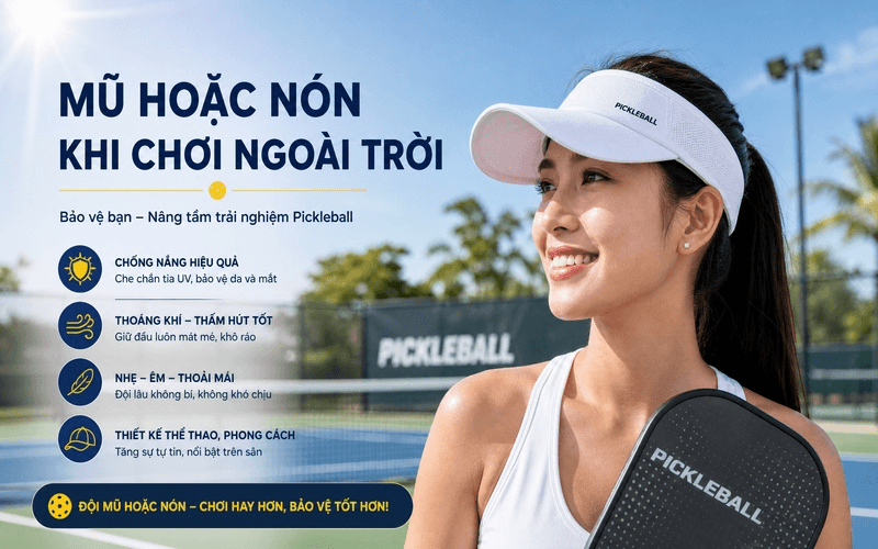 Mũ hoặc nón khi chơi ngoài trời