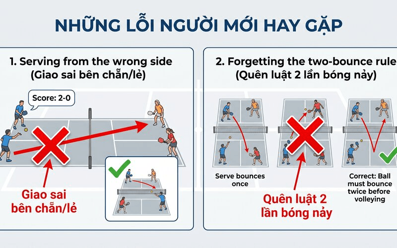 Những lỗi người mới hay gặp khi đánh đơn