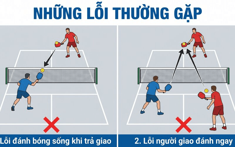 Những lỗi thường gặp với luật hai lần nảy bóng
