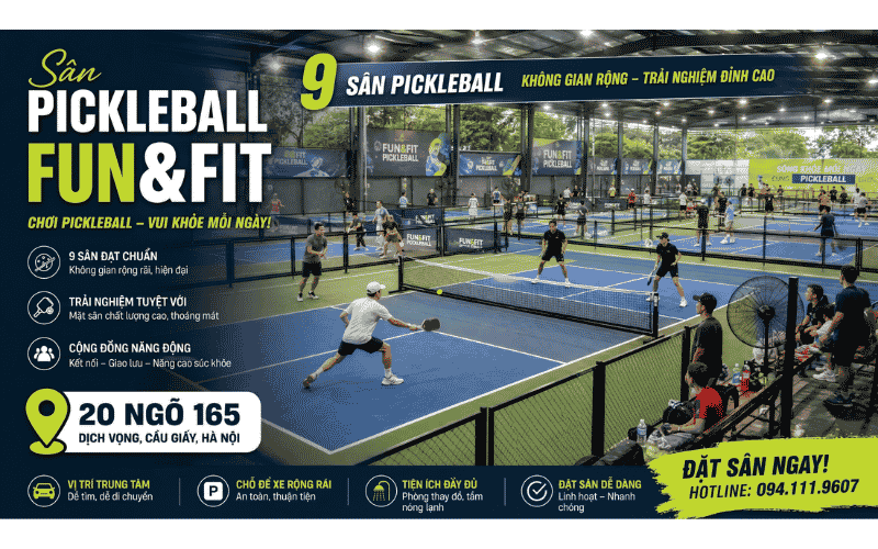 Sân Pickleball Fun&Fit Cầu Giấy