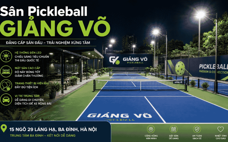 Sân Pickleball Giảng Võ