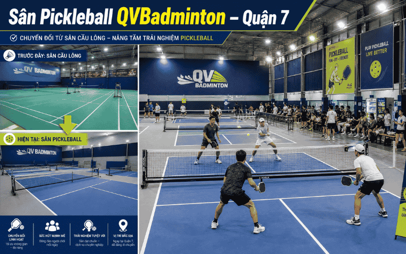 Sân Pickleball QVBadminton – Quận 7