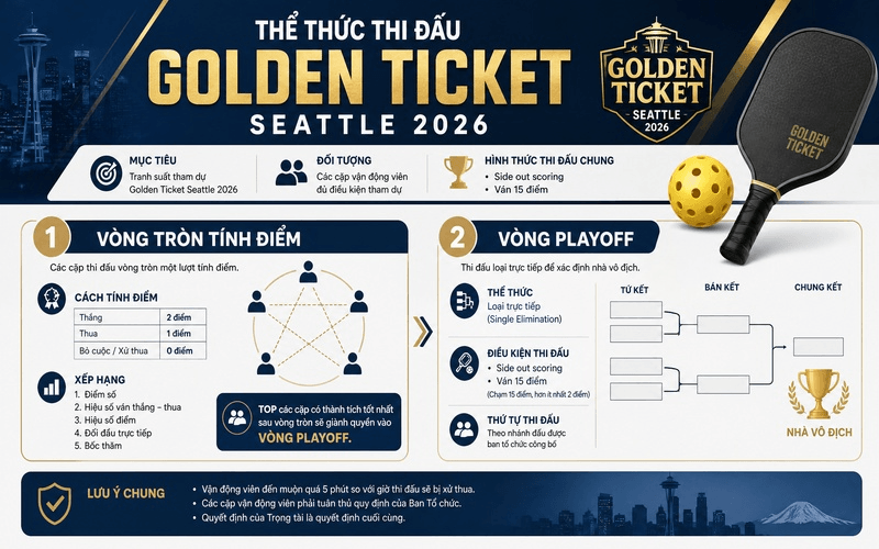 Thể thức thi đấu Golden Ticket Seattle 2026