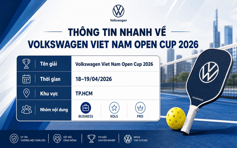Thông tin nhanh về Volkswagen Viet Nam Open Cup 2026