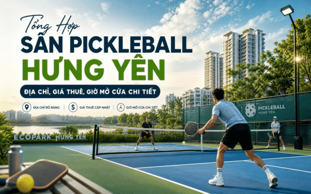 Tổng Hợp Sân Pickleball Hưng Yên: Địa chỉ, giá thuê, giờ mở cửa chi tiết