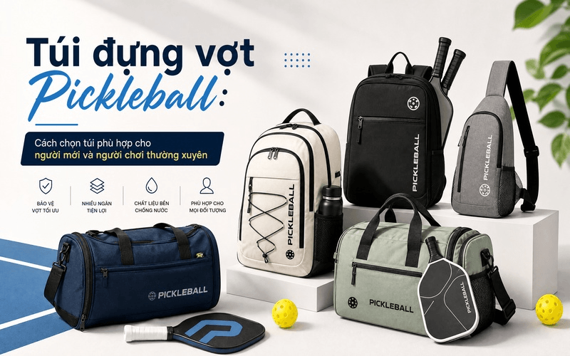 Túi đựng vợt Pickleball: Cách chọn túi phù hợp cho người mới và người chơi thường xuyên